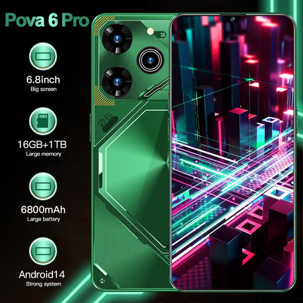 Unlocked Pova 6 Pro Smartphone Blending 5G Speed with 16GB RAM & 1TB Storage