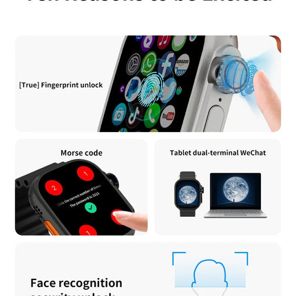 4G 5G LTE Full-Netcom DW100 ultra Android Smart Watch 1100mAh  Smartwatch With Rotary Camera GPS WIFI Google Play Store