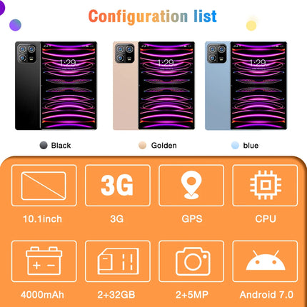 2025 New Set the Best Android 13 Tablet PC 5G Dual SIM Card Waterproof Student 1TB Storage Long Battery HD IPS Screen Business