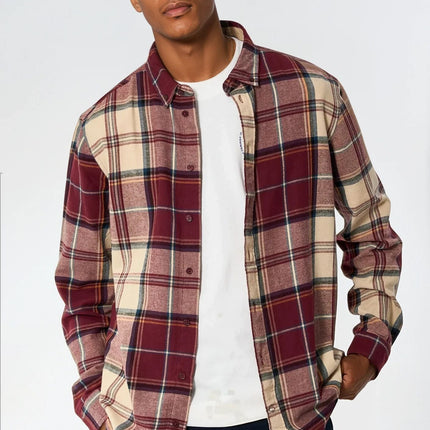 Humphrey Flannel check shirt - Decadent Chocolate