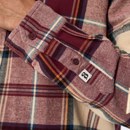 Humphrey Flannel check shirt - Decadent Chocolate