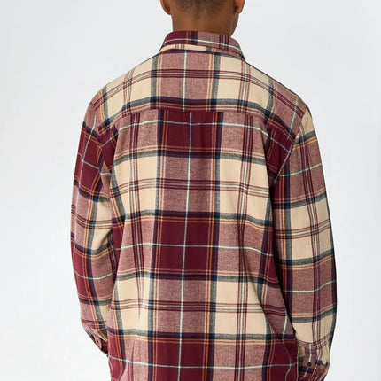 Humphrey Flannel check shirt - Decadent Chocolate