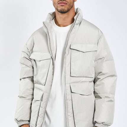 Laudo Puffer Jacket - Grey