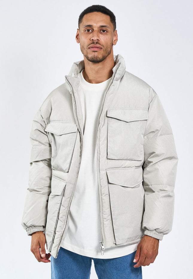 Laudo Puffer Jacket - Grey