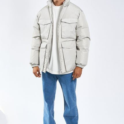 Laudo Puffer Jacket - Grey