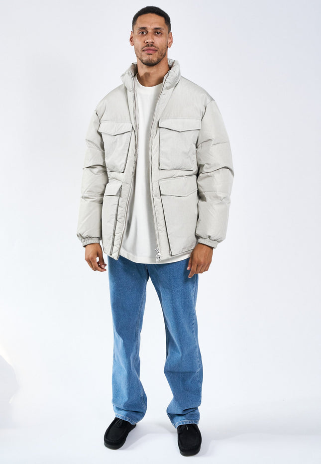 Laudo Puffer Jacket - Grey