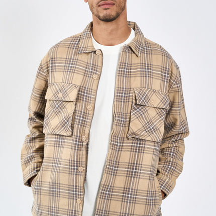 Monterey Check Jacket - Khaki