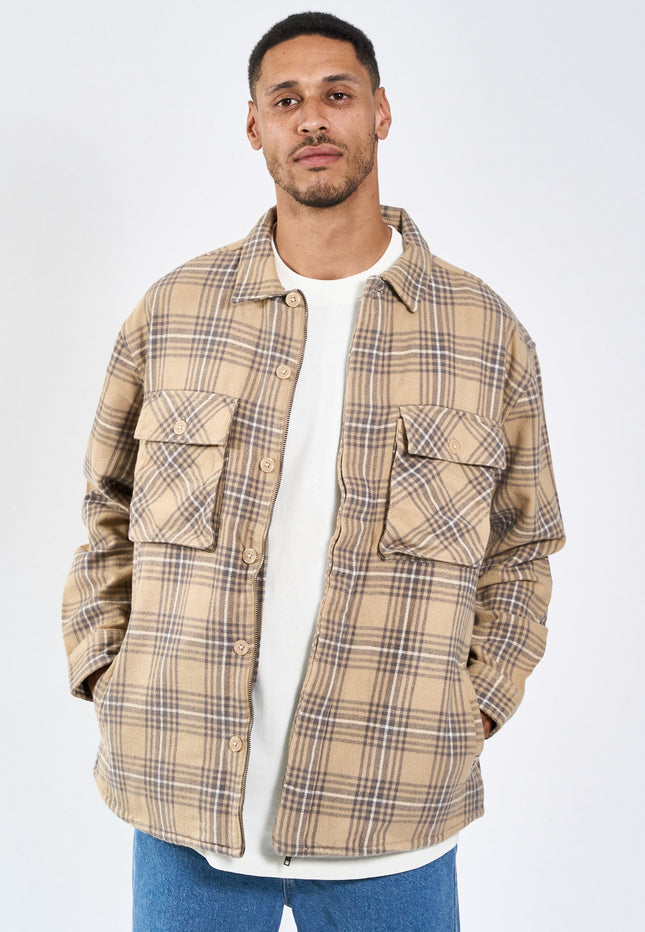 Monterey Check Jacket - Khaki
