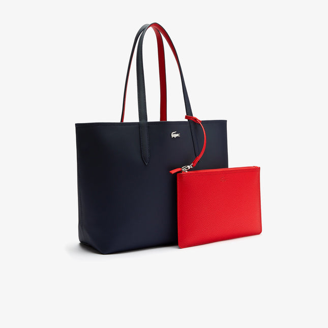Anna Reversible Tote with Pouch Women - Blue - Lacoste - Bags
