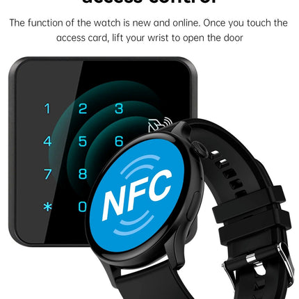 IP68 Waterproof 44mm Ultra-Thin WearFit Pro Smartwatch AMOLED Screen BT Call Reminder Heart Rate Monitoring NFC GPS Navigation