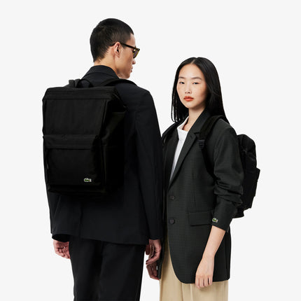 Neocroc Rectangular Backpack Unisex - Black - Lacoste - Backpack