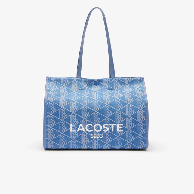 Large Heritage Jacquard Tote Unisex - Blue - Lacoste - Bags