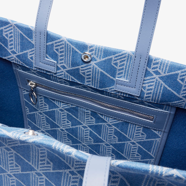 Large Heritage Jacquard Tote Unisex - Blue - Lacoste - Bags