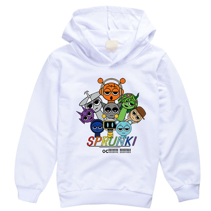 Incredibox Sprunki Hoodie for Kids Hoody Sweatshirts for Teen Boys Cartoon Coats for Girls, Casual Outerwear for Baby, Game, Hot