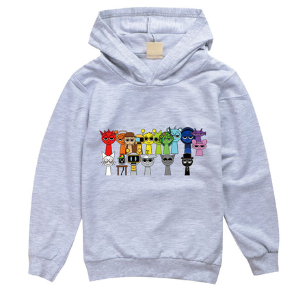 Incredibox Sprunki Hoodie for Kids Hoody Sweatshirts for Teen Boys Cartoon Coats for Girls, Casual Outerwear for Baby, Game, Hot