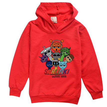 Incredibox Sprunki Hoodie for Kids Hoody Sweatshirts for Teen Boys Cartoon Coats for Girls, Casual Outerwear for Baby, Game, Hot