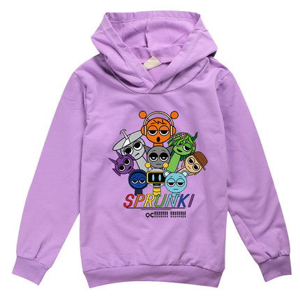 Incredibox Sprunki Hoodie for Kids Hoody Sweatshirts for Teen Boys Cartoon Coats for Girls, Casual Outerwear for Baby, Game, Hot