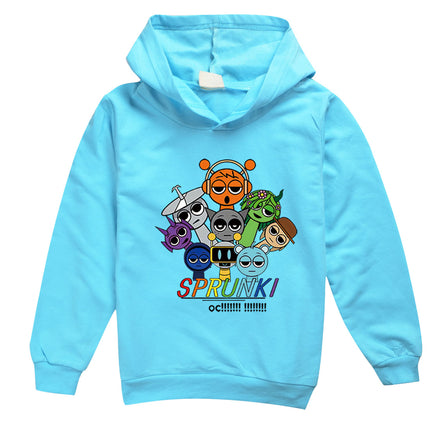 Incredibox Sprunki Hoodie for Kids Hoody Sweatshirts for Teen Boys Cartoon Coats for Girls, Casual Outerwear for Baby, Game, Hot