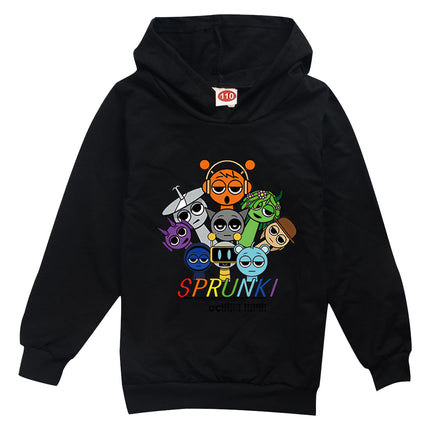 Incredibox Sprunki Hoodie for Kids Hoody Sweatshirts for Teen Boys Cartoon Coats for Girls, Casual Outerwear for Baby, Game, Hot