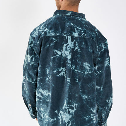 Russel Tie Dye corduroy shirt - Sea Blue