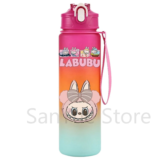 750Ml Cartoon Printed Water Bottle Teenger Student Drinking Portable Cartoon Large Capacity Outdoor Sport Water Cup Kid Gift