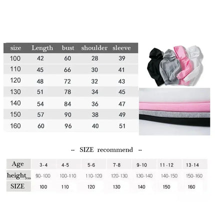 Kids Girls Kuromi Anime Hoodies Long Sleeve Sweatshirts Children Autumn and Winter 3 14 Years Old Cartoon Casual Hooded Tops