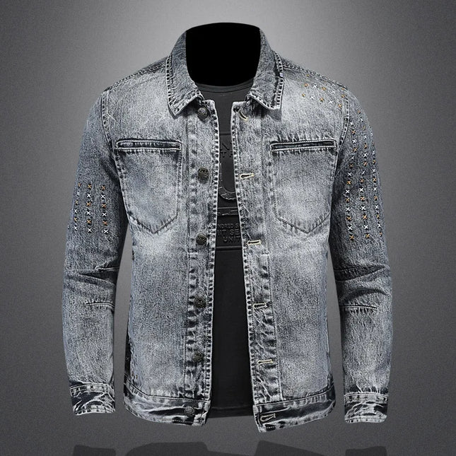 The Main Promotion of New Top Coat Spring and Autumn New Trend with All The Fashionable Handsome Denim Jacket Men's Clothing