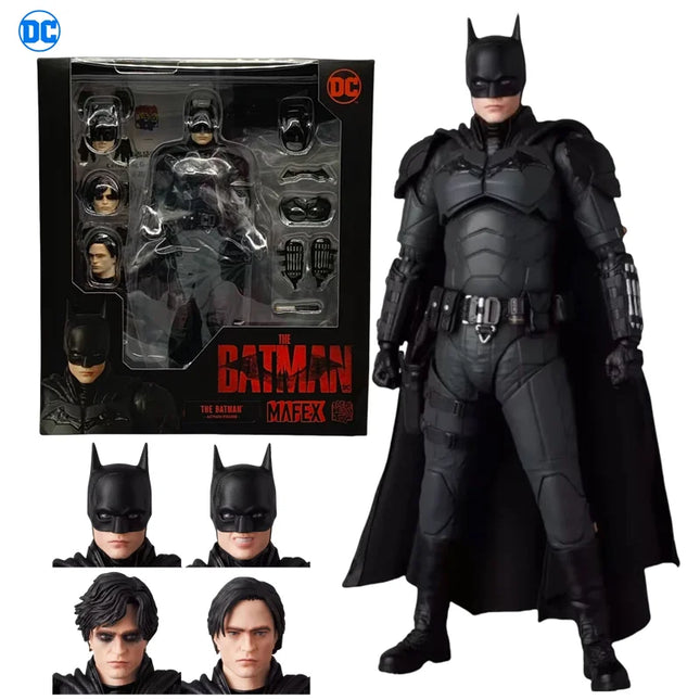 DC Toys The Batman MAFEX Robert Pattinson Movie Version Figurine 6 inches Justice League Batman Action Figrues Kids Toys