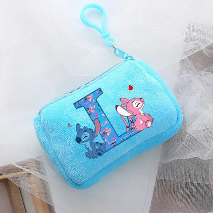 Disney Stitch Kawaii Coin Purse for Children Anime Cartoon Cute Wallet Boys Girls Key Card Storage Pouch Portable Clutch Bag