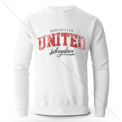 Men's Unites Kingdom Letter Printed Pure Cotton Sweatshirts Oversized Classic Graphic Pullovers for Men Women Tops