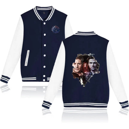 Supernatural Winchester Sam Dean Baseball Jacket Men Women Jacket Harajuku Baseball Jacket Boys Girls Sweatshirts Jackets