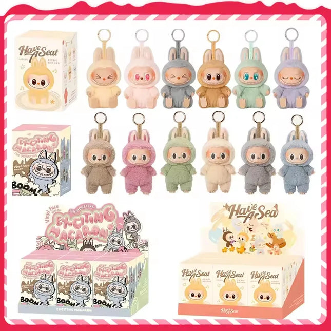 For Labubu Exciting Blind Box Action Anime Figures Cute Mysterious Box Pvc Doll And Hobbies Ornaments Monsters Vinyl Face Doll