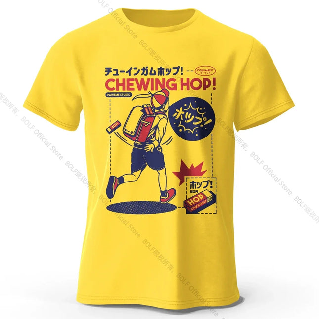 Japanese Snacks Hand-drawn Print T-shirt - Kawaii Food Illustration Design for Men Women Soft Cotton Top
