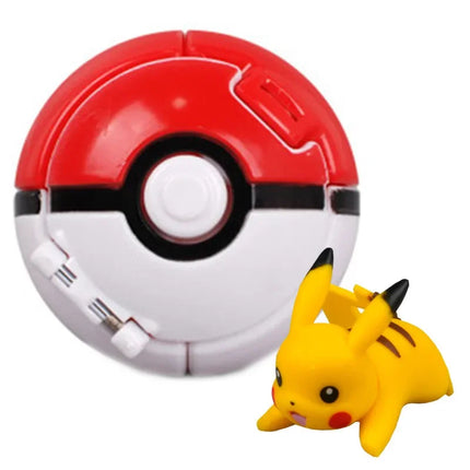 Pokemon Elf Ball Pokeball Anime Figure Cartoons Pikachu Charizard Piplup Kyogre Pocket Monster Pet Anime Action Model Toy Gifts