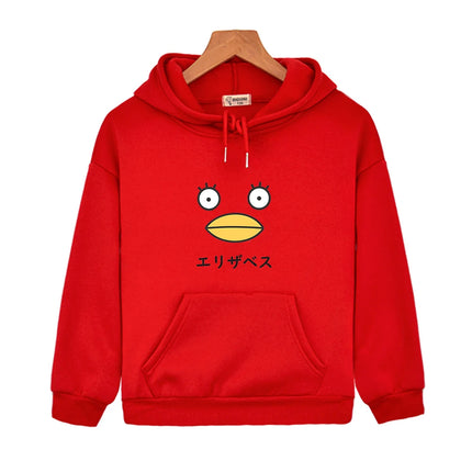 Elizabeth Gintama Duck Pullover Kawaii Hoodies for Teen Girls Yellow Sweatshirt Kids Baby Boys Clothes Children Costume Outfits
