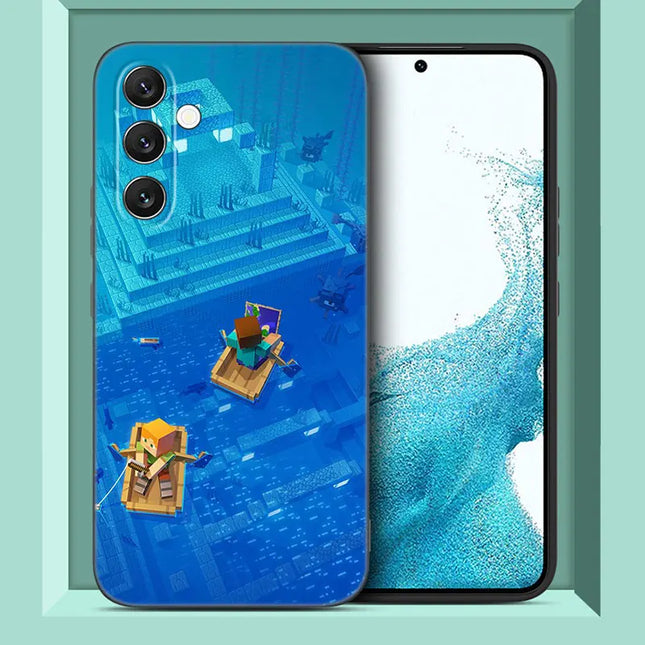 Hot My Mini World Game Phone Case For Samsung A13 A15 A22 A24 A32 4G A33 A34 A35 A52S A53 A54 A55 A73 5G A12 A14 A23 A51 A72