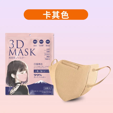 Morandi Disposable Face Mask Japanese Style 4-Layer 3DStereo Meltblown Protective Fashion Breathable Mascarilla Dustproof Masque