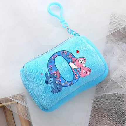 Disney Stitch Kawaii Coin Purse for Children Anime Cartoon Cute Wallet Boys Girls Key Card Storage Pouch Portable Clutch Bag