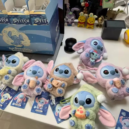 Stitch Eat Something Before Sleep Series Blind Box Toy Mystery Box Anime Figure Stitch Doll Pendant Ornaments Kid Christmas Gift