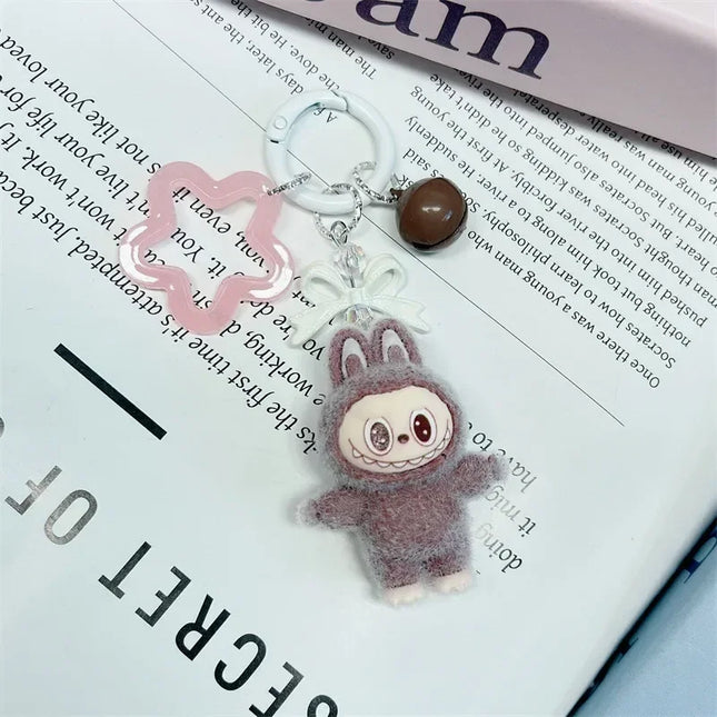 Kawaii Colorful Rabbit Keychain Pendant Mini Backpack Decor Cartoon Cute Women Girl For Gifts леди баг и супер кот талисманы