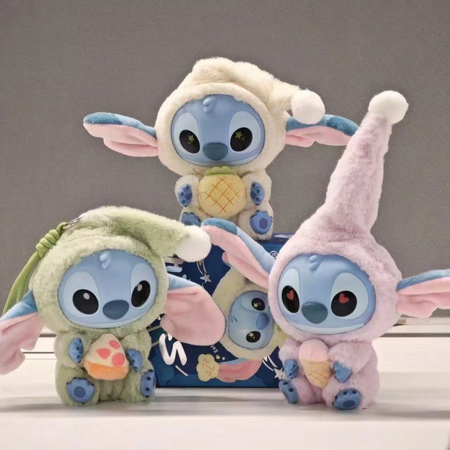 New Genuine  Stitch Eat Some Thing Before Sleep Series Vinyl Blind Box Bag Pendant Cute Doll Mystery Box Toy Birthday Gift