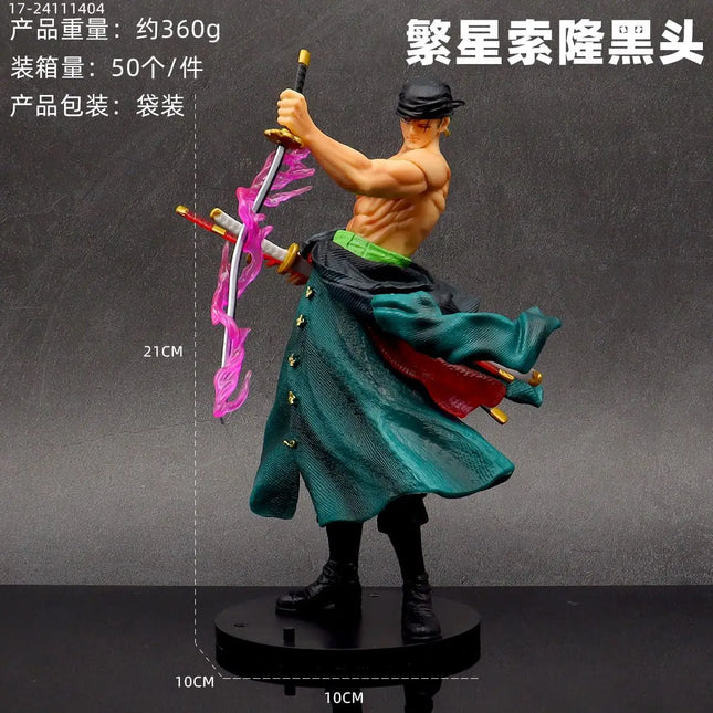 One Piece Handmade Model Anime Figure Character Series Surrounding Decorative Ornaments Roronoa Zoro Toy