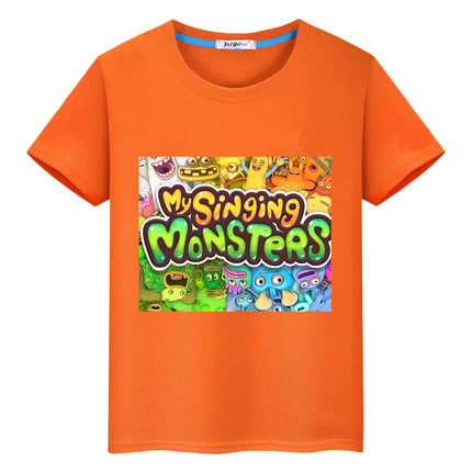 My Singing Monsters kids Casual T-shirt Anime Tees Short Print Tops y2k boys girl clothes O-Neck Summer Kawaii Children clothing
