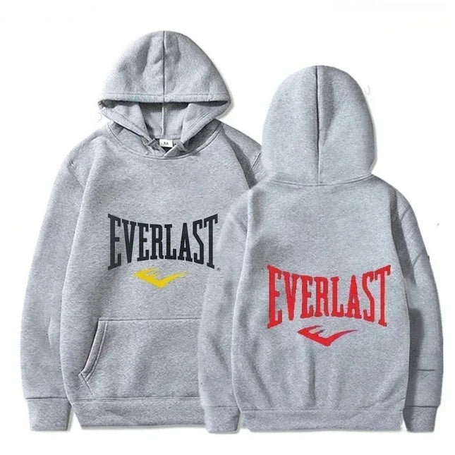 2025 Harajuku Casual Everlast Logo Font Graphic Hoodie Winter Man Sweatshirt Classic Hot Products Selling Street Wear Trends