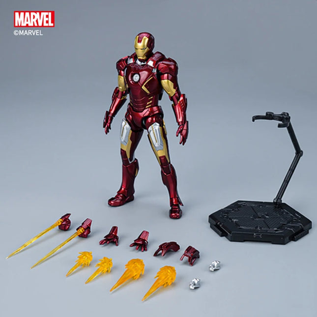 Fondjoy Marvel Iron Man MK7 Assemble Toy Iron Man Model 15cm ABS Material 1/12 Scale Action Figures Toy Birthday Gifts For Boys