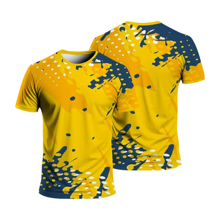 Summer Fashion National Characteristic Clothing Printed Men's And Women's Casual Round Neck Short Sleeve Hip Hop Street T-shirt