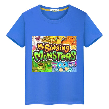 My Singing Monsters kids Casual T-shirt Anime Tees Short Print Tops y2k boys girl clothes O-Neck Summer Kawaii Children clothing