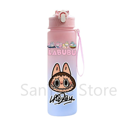 750Ml Cute Cartoon Printed Water Bottle Teenger Student Large Capacity Drinking Portable Outdoor Sport Water Cup Kid Gift