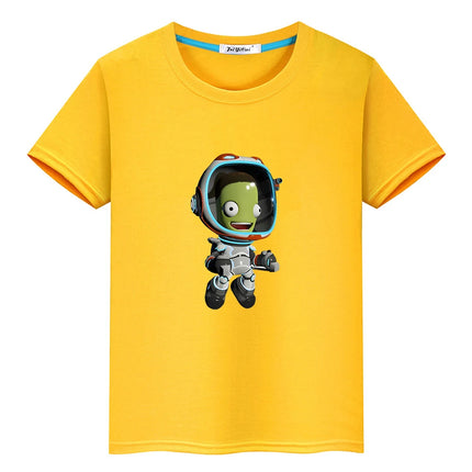 Kerball Space Program T-shirts Game Printing Short Sleeve Casual Tee-shirt 100% Cotton Summer Kawaii Graphic Tshirt Boys/Girls