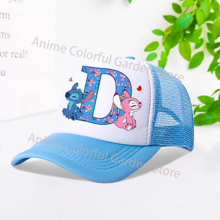 Disney Stitch Parent-child Baseball Cap Anime Cartoon Fashion Peaked Cap Men Women Kids Summer Sunscreen Shading Hat mesh Hats